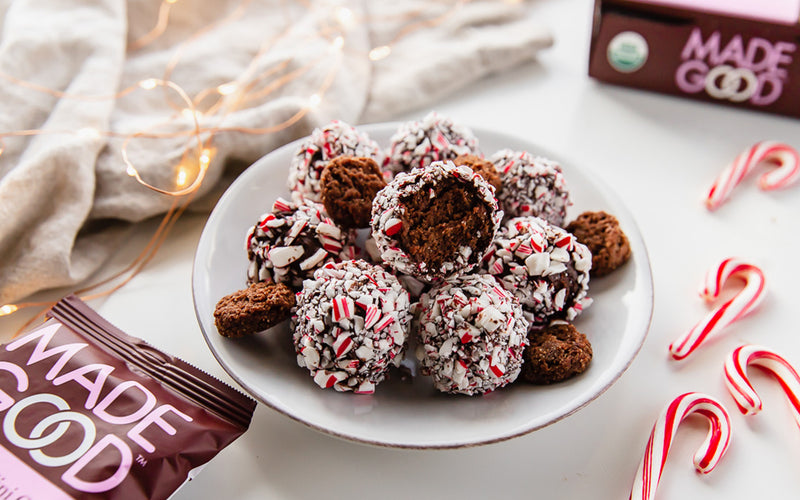 Perfect MadeGood Double Chocolate Peppermint Truffles