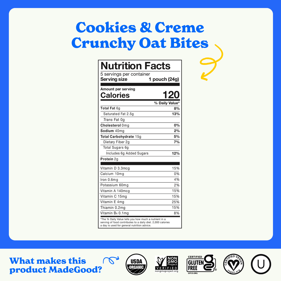 New! Cookies & Crème Vanilla Drizzled Bites (30 Count)