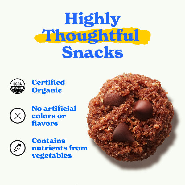 Highly Thoughtful Snacks: Certified Organic, no artificial colors or flavors, contains nutrients from vegetables